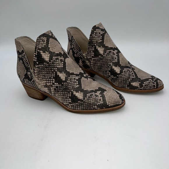 Dolce Vita Sonni Ankle Bootie Snake Skin Print Sz 8 - Picture 2 of 9